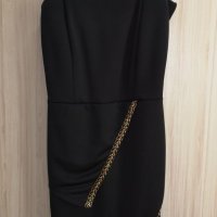 Елегантна черна рокля, снимка 1 - Рокли - 25390145