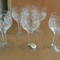 кристални чаши, снимка 1 - Антикварни и старинни предмети - 25480207