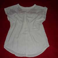 L H&M разкошна шифонена блуза с дантела, снимка 5 - Корсети, бюстиета, топове - 23026904