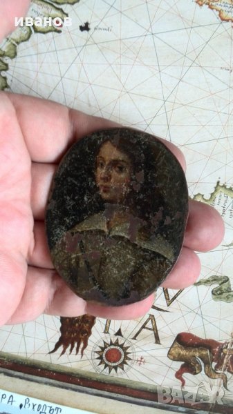 Картина 17 век "Portrait of a boy", oil on copper miniature,, снимка 1