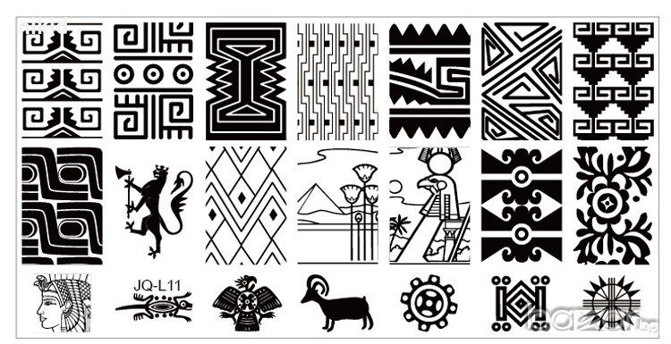 декорации плочка / щампа шаблон за печат на нокти - Нова JQ L11, снимка 1