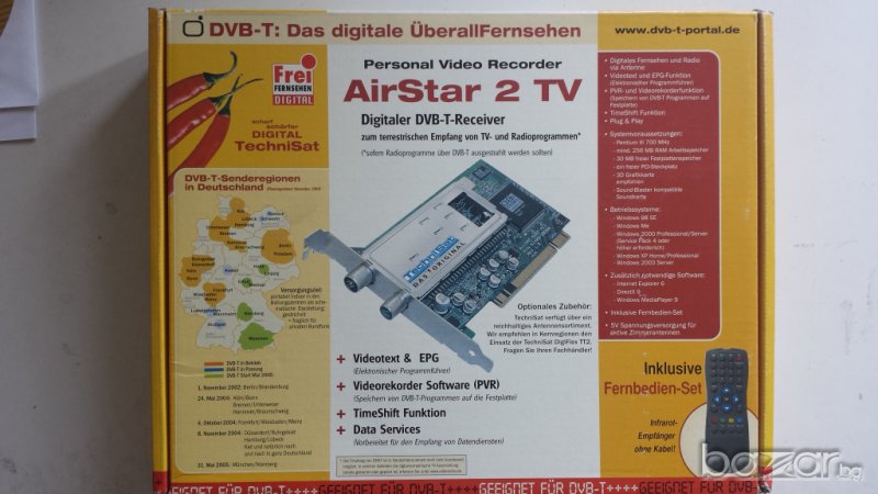 Компютърна платка за цифрова наземна ( ефирна ) телевизия AIRStar 2 TV DVB-T, снимка 1