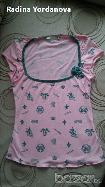 Чисто нова блузка в розово със сладка панделка, снимка 1