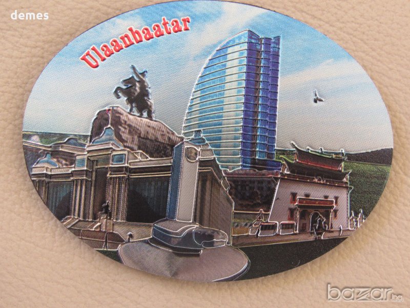  Автентичен магнит от Монголия-серия-18, снимка 1