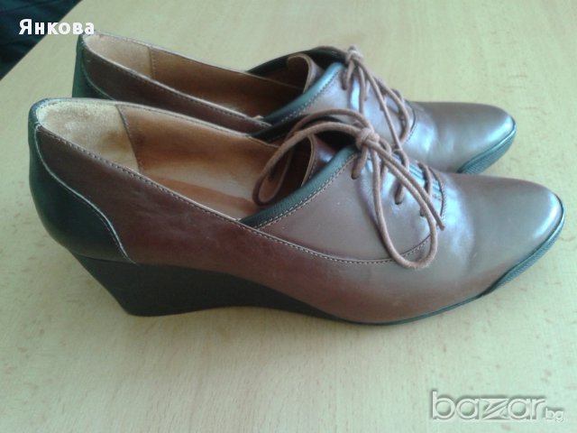 Елегантни обувки в кафяво, снимка 6 - Дамски обувки на ток - 15632528