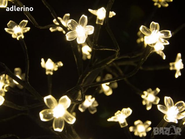 Светещо дръвче, светеща украса, светеща декорация, празнична украса, нощна лампа, топло бяло, снимка 3 - Декорация за дома - 25043022