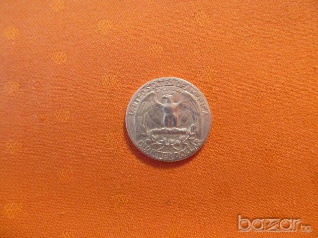 Колекционерски сребърен долар QUARTER DOLLAR - 1956 г. с лика на Вашингтон , снимка 1 - Нумизматика и бонистика - 15441832