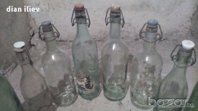 Стари Бутилки С Керамични Тапи, снимка 2 - Антикварни и старинни предмети - 13902762