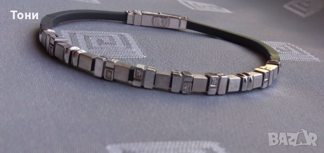 Мъжка гривна Zancan Gioielli 18 kt. White gold , Diamonds