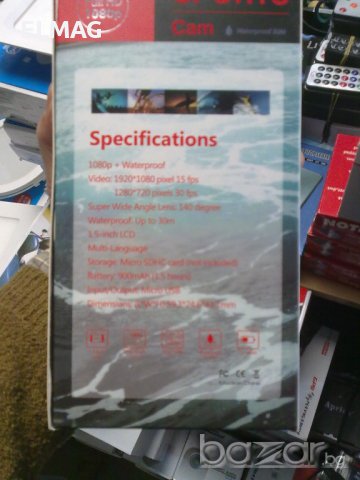 НОВО*** ЕКСТРЕМНА КАМЕРА за СПОРТОВЕ във ВОДАТА и ВЪЗДУХА, снимка 13 - Други спортове - 13197379