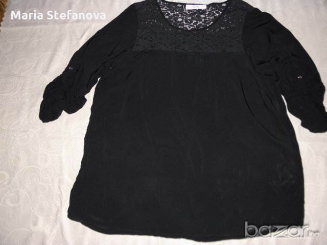 Елегантна риза в черно Clockhouse, снимка 1 - Блузи с дълъг ръкав и пуловери - 19257479