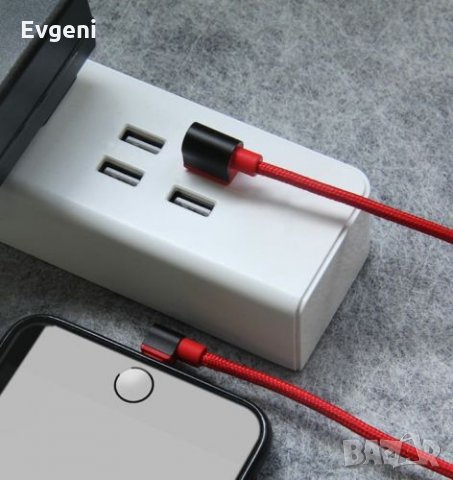 iPhone Lightning USB 1.8M cable Nylon Braided 8 Pin, снимка 11 - USB кабели - 23947245