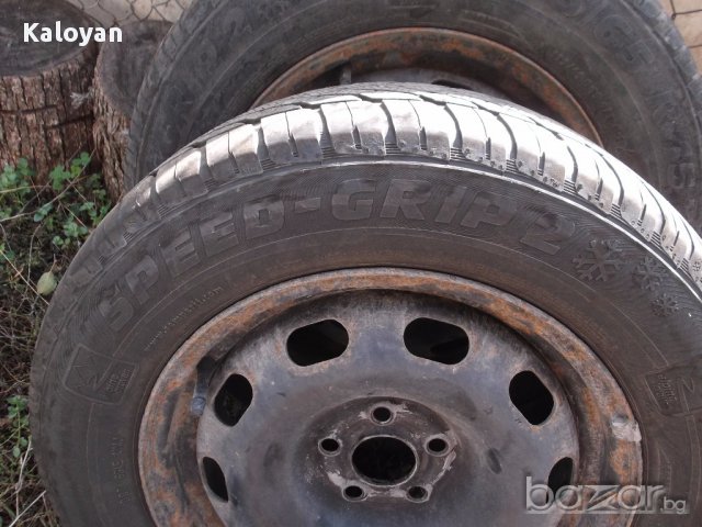Зимни гуми Семперит 195/65/15 с метални джанти 15", 5х110, снимка 6 - Гуми и джанти - 16137575