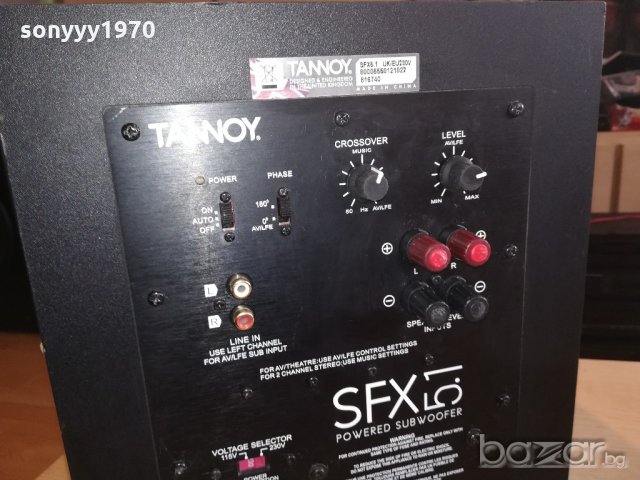 tannoy sfx 5.1 powered subwoofer-made in uk-внос англия, снимка 14 - Тонколони - 20763521