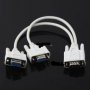 кабел 15 pin VGA/2 VGA  SVGAженско, снимка 1 - Кабели и адаптери - 23325103