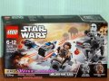 Продавам лего LEGO Star Wars 75195 - Скай Спиидър срещу Самоходец на Първия Ред Микробойци, снимка 1 - Образователни игри - 20412698