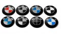 Емблема за волана на автомобил с логото на BMW 45мм E46 E30, лепяща оригинална син бял цвят, снимка 2