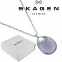 ПРОМО 🍊 SKAGEN 🍊 Сребристо дамско колие SILVERY SEA GLASS нов с кутия и сертификат, снимка 5