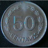 50 центаво 1985, Еквадор, снимка 1 - Нумизматика и бонистика - 12037533