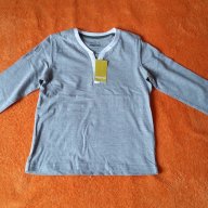 Нова сива блуза с дълъг ръкав за момче на Peppets - 6-8 год  - 122-128 см, снимка 1 - Детски Блузи и туники - 18496236