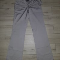Дамски светлосив панталон с панделки марка Ками, снимка 1 - Панталони - 23808136