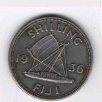 FIJI  ONE SHILLING 1936, снимка 1 - Нумизматика и бонистика - 21260375