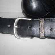 Черен колан "United Colours of Benetton"- genuine leather/ колан от естествена кожа, снимка 4 - Колани - 14579609