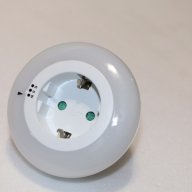 LED цветна нощна лампа/ контакт, нова, немска, внос от Германия, снимка 3 - Настолни лампи - 16697833