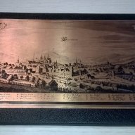 Fortzheim-картина 45/30см-мед/кожа/дърво-внос швеицария, снимка 2 - Антикварни и старинни предмети - 15070453