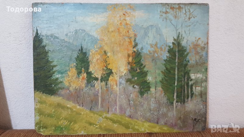 Стара авторска картина, снимка 1