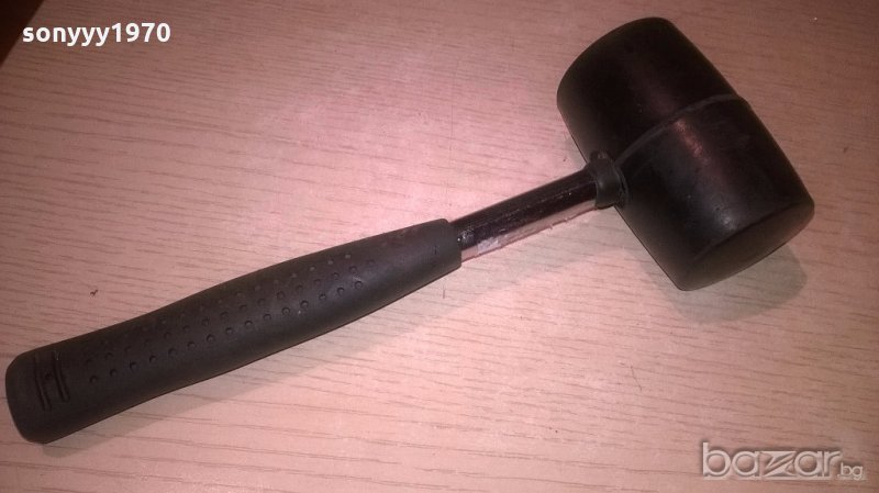 нов гумен чук-25х9х5см-инокс/гума, снимка 1