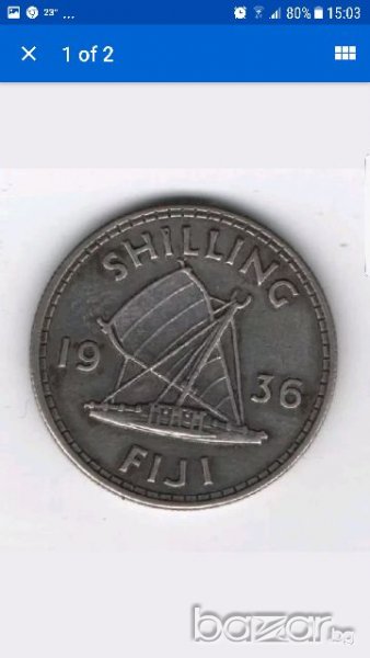 FIJI ONE SHILLING 1936, снимка 1