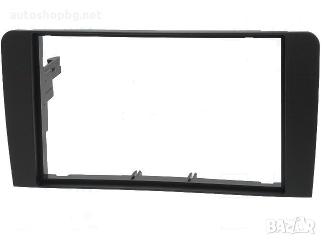 Рамка за радио; 2 DIN; Audi; черен, снимка 1