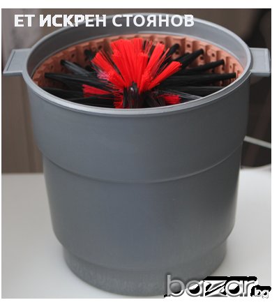 Кофа със четка за миене на чаши, снимка 1