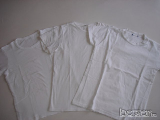 Три бели тениски за ръст 140/152 см. , снимка 3 - Детски тениски и потници - 16660266