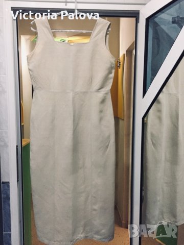 Супер рокля коприна(53%) и лен(47%)