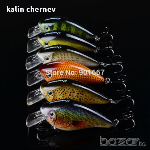 воблери 7.6см 12.57г 6 цвята, снимка 9 - Въдици - 12556675