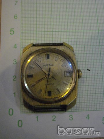 Часовник ръчен мъжки "WOSTOK" позлатен ( AU 10 - ) работещ, снимка 1 - Мъжки - 7742174