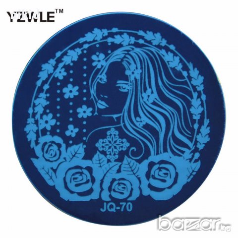 кръгла плочка / щампа шаблон за печат на нокти JQ-70
