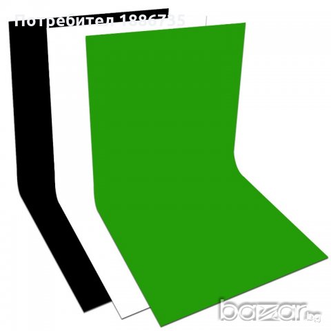 Фотографски фонове /зелени..бели или черни/ и щипки, снимка 1 - Чанти, стативи, аксесоари - 20630484
