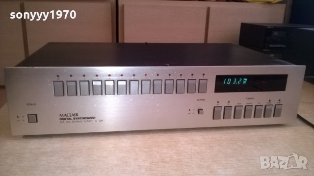 macLair-stereo tuner-made in japan-внос швеицария, снимка 3 - Ресийвъри, усилватели, смесителни пултове - 24536013