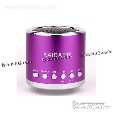 Мини MP3 тонколонка с радио FM / KD - MN02 KAIDAER /, снимка 3 - Радиокасетофони, транзистори - 13394495