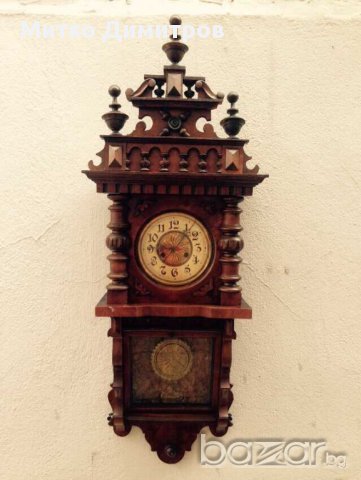 Стенен часовник Friedrich Mauthe Germany от нач.ххв., снимка 7 - Антикварни и старинни предмети - 13458768