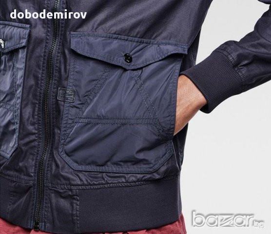 Ново яке G Star A Crotch Indigo Bomber Jacket, оригинал. , снимка 6 - Якета - 14669045