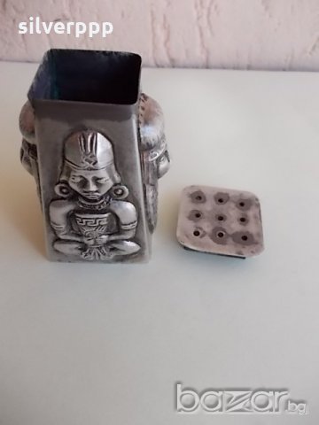 Сребърна солничка - 1, снимка 7 - Антикварни и старинни предмети - 21155317