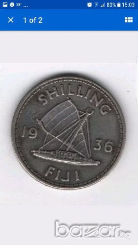 FIJI  ONE SHILLING 1936