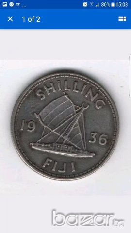 FIJI ONE SHILLING 1936
