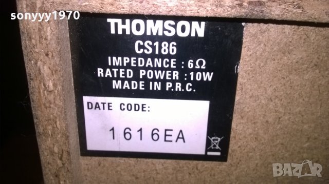 thomson cs186-тонколони-2бр-25х17х15см-внос швеицария, снимка 12 - Тонколони - 23592549