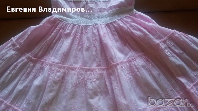 Розова рокличка + подарък, снимка 2 - Детски рокли и поли - 10639674