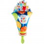 шарен сладолед Happy B-day голям балон фолио фолиев хелий или въздух парти рожден ден, снимка 1 - Други - 23119249